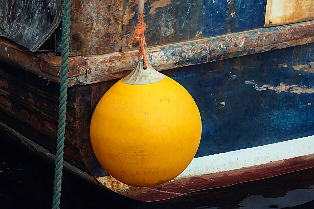 Буй и шарообразный кранец: сходство формы и различие назначения Буй и шарообразный кранец: сходство формы и различие назначения